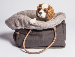 Beige Designer Dog Carrier Exclusive Dog Carrier for Summer 